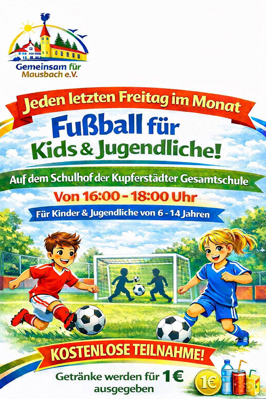 Fußballspiel in Mausbach