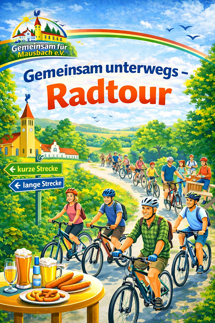 Gemeinsam unterwegs - Radtour in Mausbach